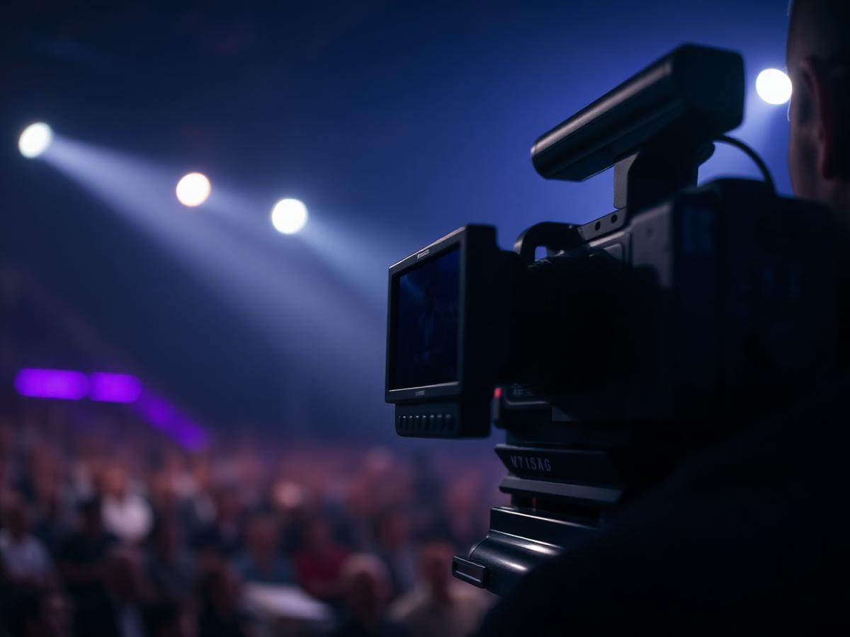 Camera operator at live event