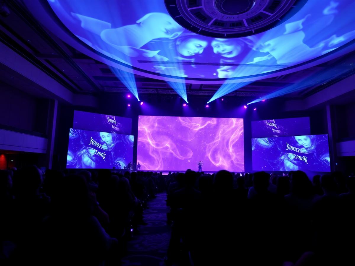 Large conference main stage